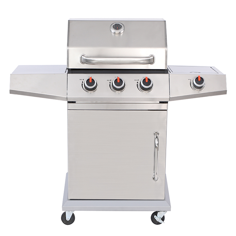 Grill a gas propano per barbecue a 4 fuochi